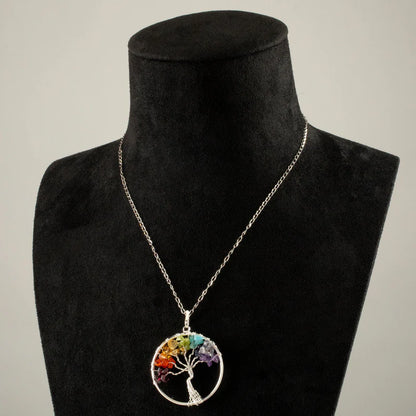 Tree of life necklace for all 7 chakras