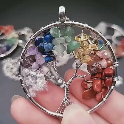 Tree of life necklace for all 7 chakras